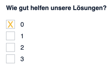 Aivie form: Radio button group with preselected value